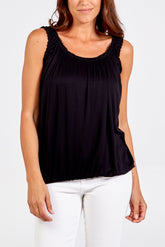 Lemon Balloon Ruffle Neck Vest For Women ONE SIZE - Dropwear